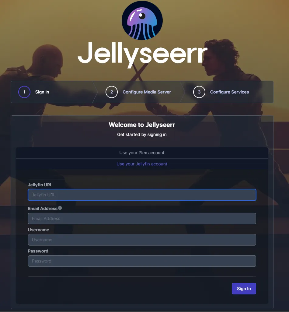 JellyseerrSetupSignIn